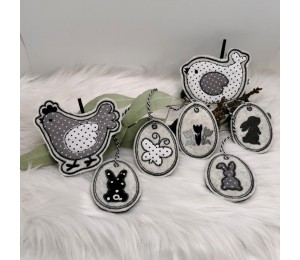 ITH Stickdatei - Osterbaum Anhänger